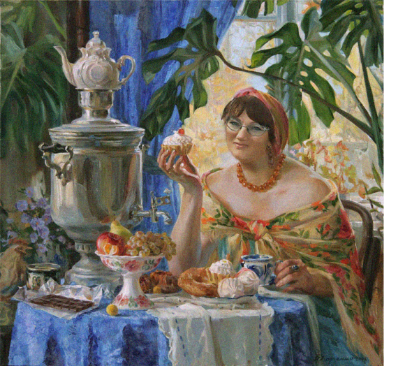 Картины с самоваром