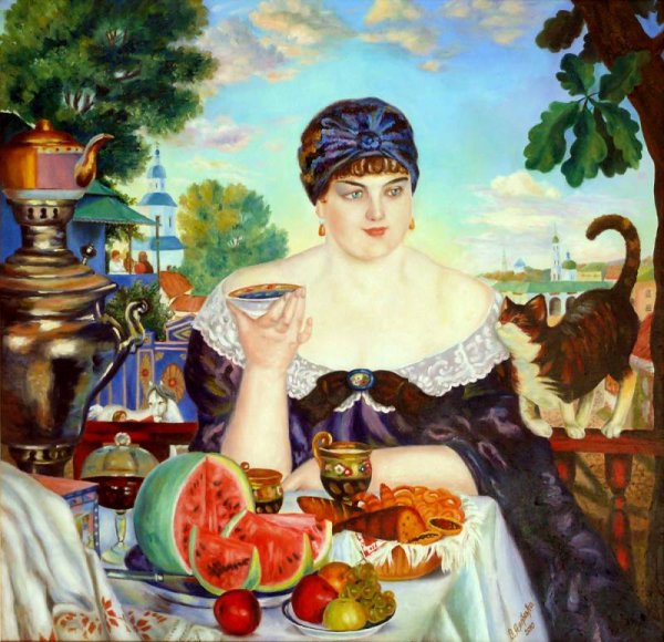 Женщина с самоваром