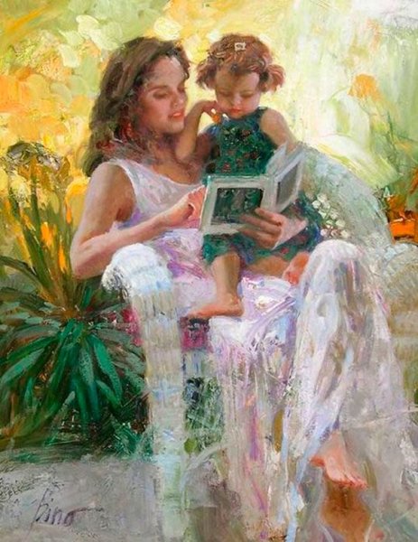 Пино Даени мать и дитя