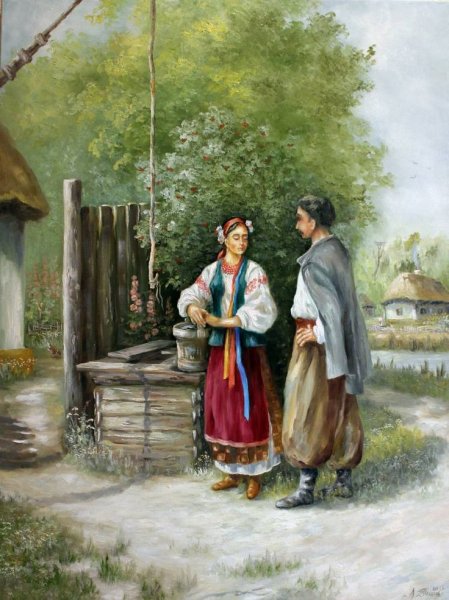 У плетня Константин Иванович Трутовский.