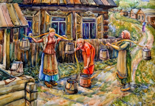 Колодец коромысло