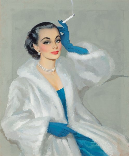 Джун Дюпре в мехах