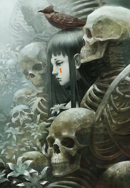 Череп с телками