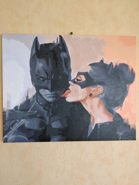Paintboy Original "Бэтмен и женщина-кошка"