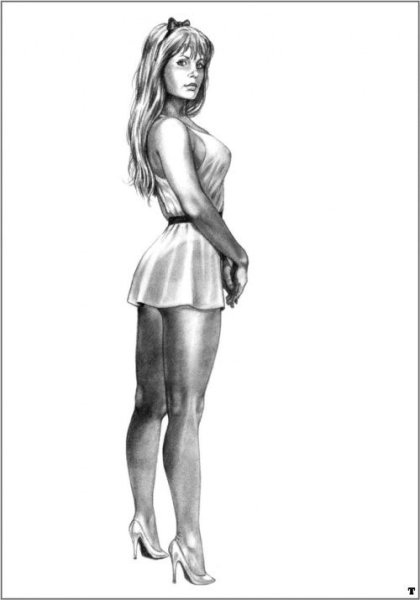 Акварель образ девушки