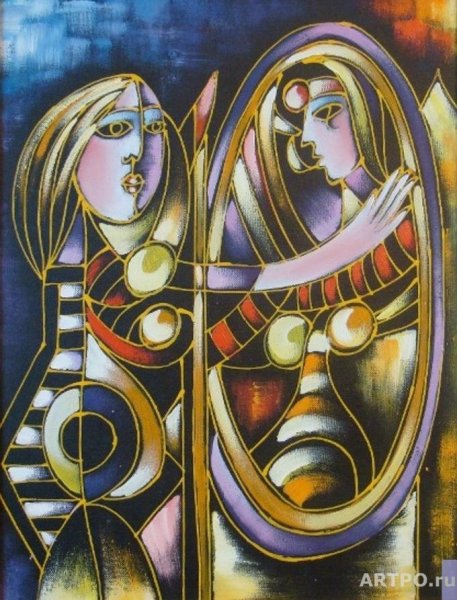 Пабло Пикассо девушка перед зеркалом