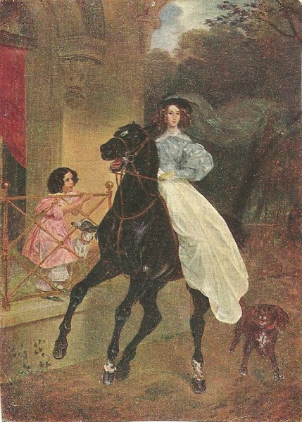 Карл Брюллов "всадница"