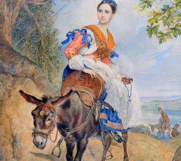 Брюллов всадница картина