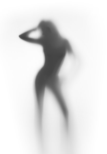 Размытый силуэт человека