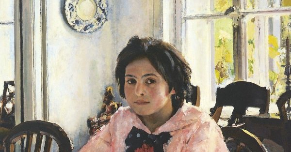 Валентин Серов девочка с персиками