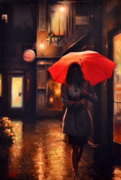 Алмазная вышивка дождь