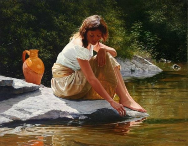 Уильям бугро. Сборщица колосьев. 1894.