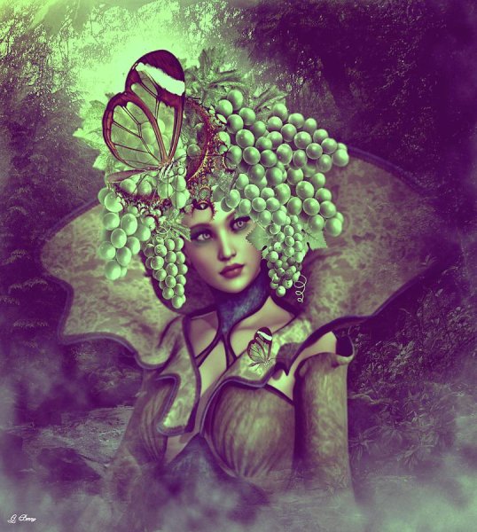 Девушка в винограднике