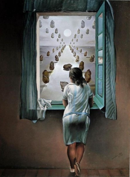 Сальвадор дали фигура у окна 1925