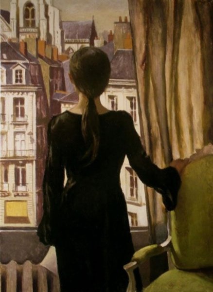 Картина Пикассо женщина у окна