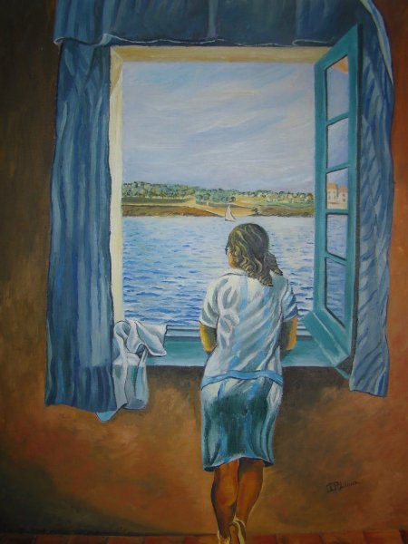 Сальвадор дали фигура у окна 1925