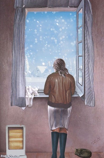 Молодая женщина увиденная со спины Сальвадор дали