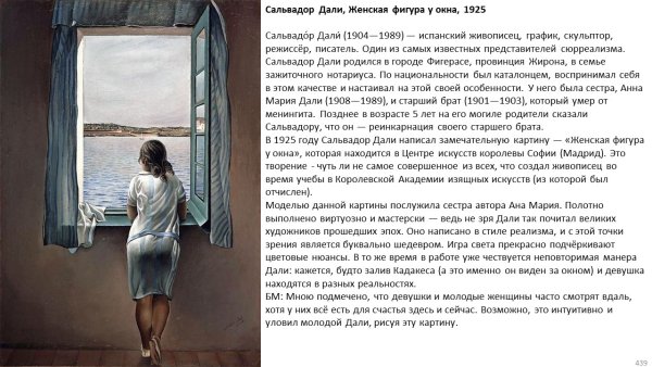 Сальвадор дали женщина у окна в Фигерасе