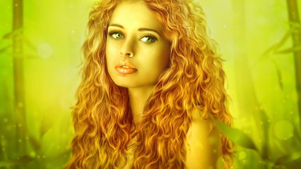 Девушка с золотыми волосами