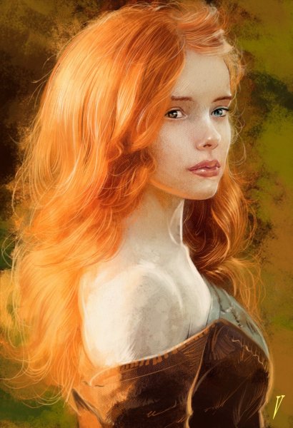Девушка с золотыми волосами
