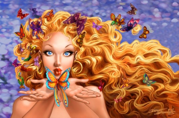 Светловолосая богиня