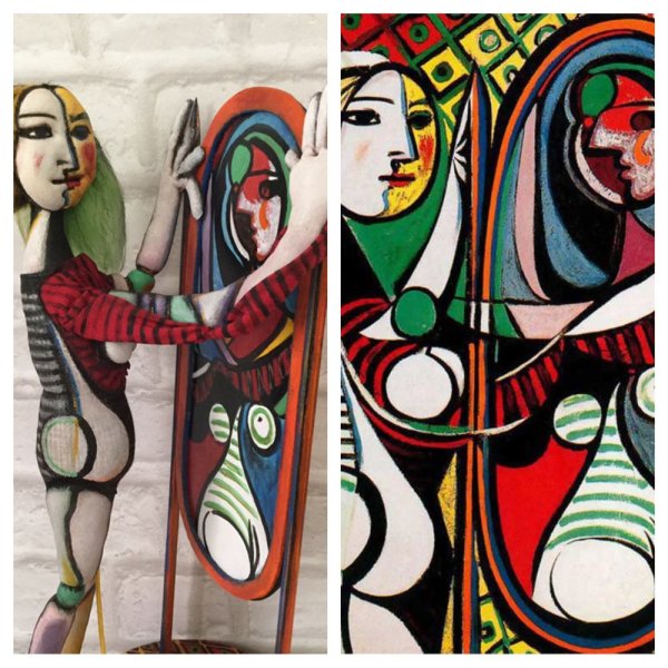 Пабло Пикассо девушка перед зеркалом