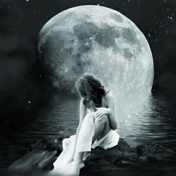 Девушка под луной