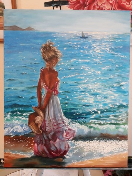 Monika Luniak на море