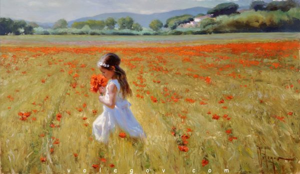 Волегов Владимир художник . Poppies, Poppies, Poppies.