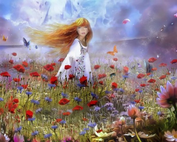 Фея в маках