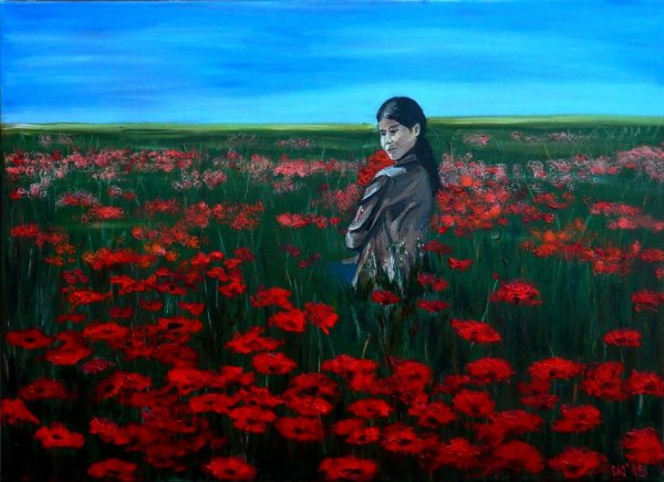 Маковое поле аниме