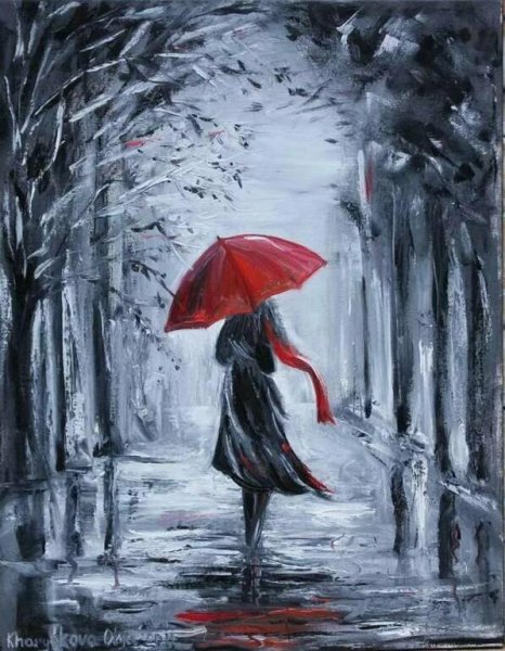 Зонт в живописи