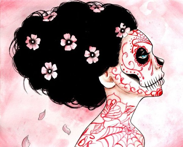 Калавера Катрина тату