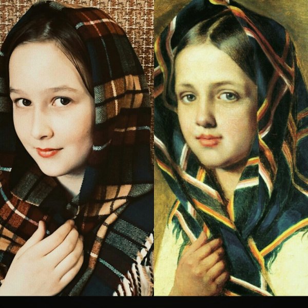 Мусульманки в платках со спины