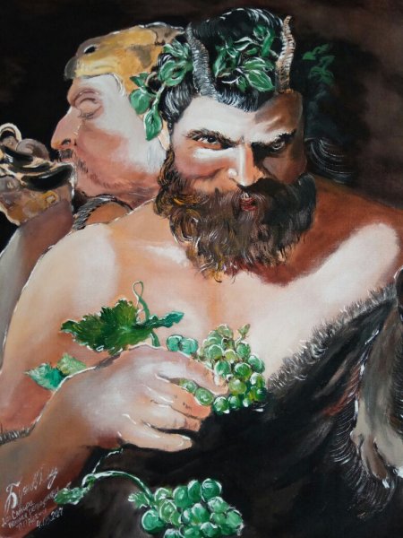 Сатир картина Рубенса