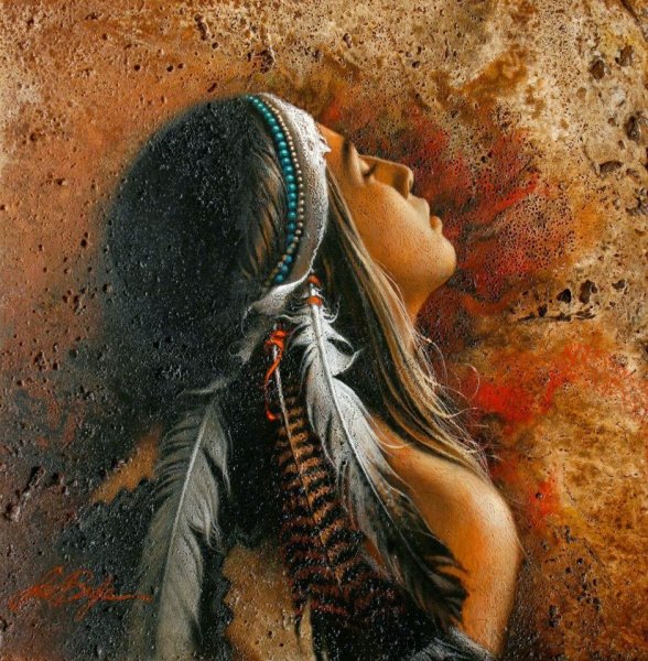 Девушка с рогами