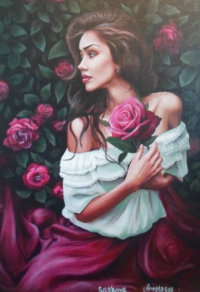 Девочка с персиками Серова