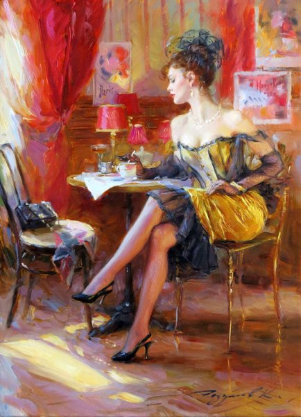 Художник Константин Разумов «терраса Ритц»