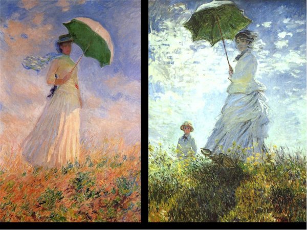 Клод Моне. Прогулка. Дама с зонтиком. 1875