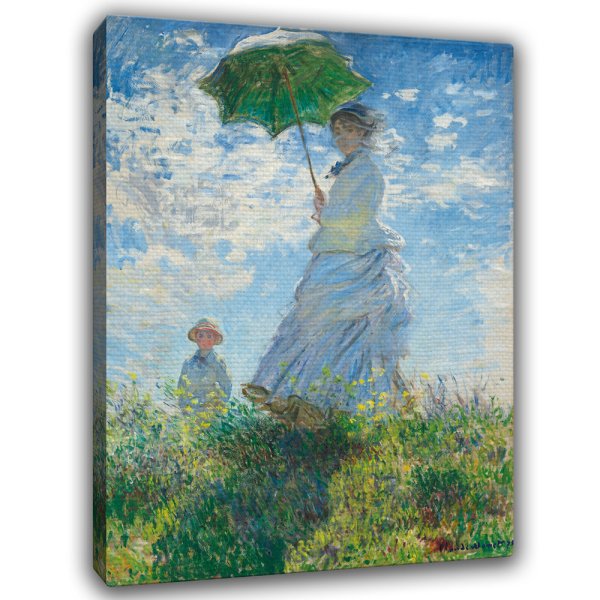 Клод Моне. Прогулка. Дама с зонтиком. 1875