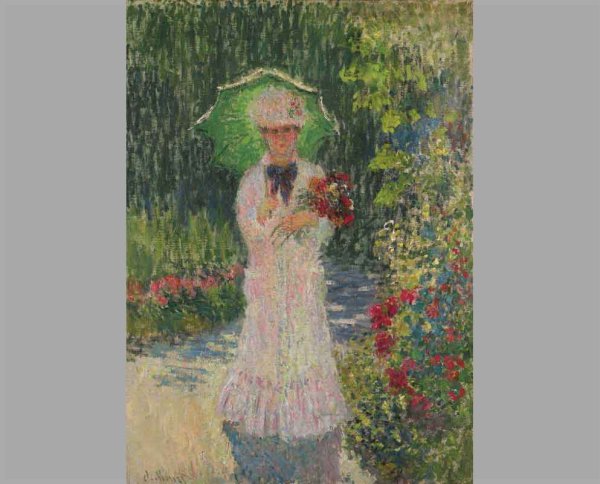 Клод Моне прогулка. Дама с зонтиком
