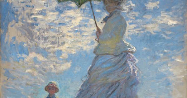 Прогулка с зонтиком Клод Моне