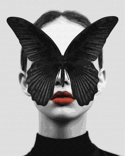 Красивая бабочка с головой человека