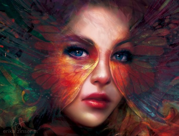 Девушка бабочка фэнтези