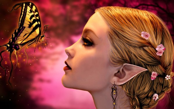 Девушка бабочка фэнтези