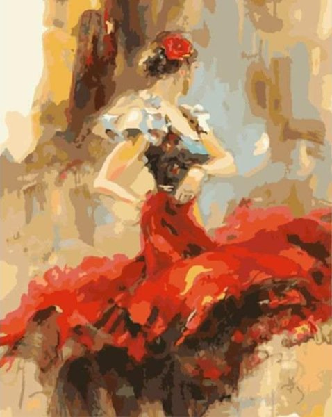 Испанская танцовщица фламенко