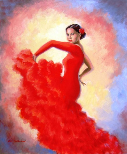 Фламенко танцовщица картина Испания