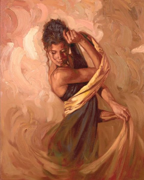 Танцовщица фламенко картина