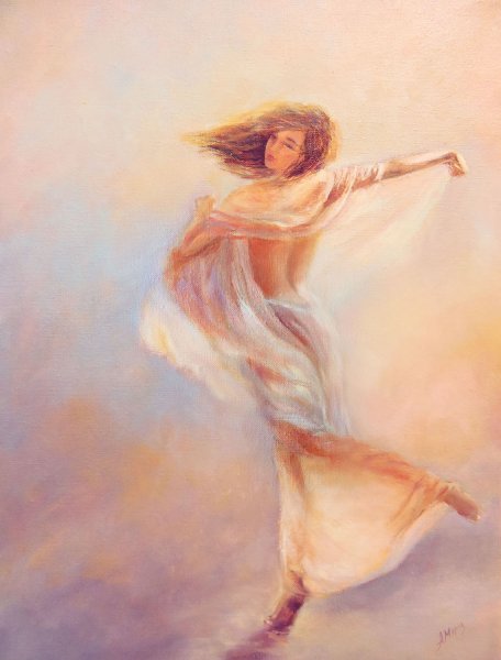 Танцовщица фламенко акварель