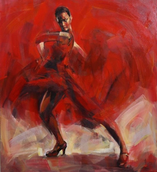 Огненный танец картина